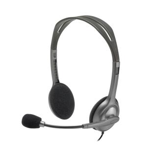 981-000593 LOGITECH H111 Headset Wired Head-band Office/Call center Grey 981-000593