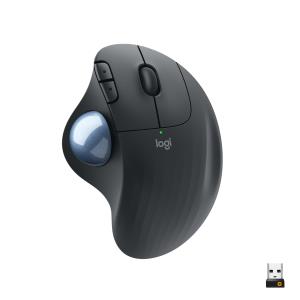 910-005872 LOGITECH ERGO M575 Wireless Trackball Mouse - Right-hand - Trackball - RF Wireless + Bluetooth - 2000 DPI - Graphite