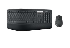 920-008229 LOGITECH MK850 Performance Wireless Keyboard and Mouse Combo - Full-size (100%) - Wireless - RF Wireless + Bluetooth - QWERTY - Black - Mouse included