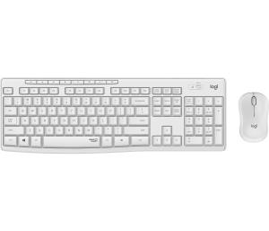 920-009830 LOGITECH MK295 Silent Wireless Combo - Full-size (100%) - RF Wireless - QWERTY - White - Mouse included