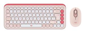 920-013142 LOGITECH POP Icon Combo ROSE US INT'L - Mouse - 400 dpi