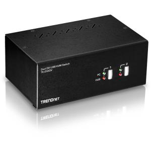 EU Product - KVM Switch 2-Port DVI USB mit Audio USB 2.0 Hub thumbnail