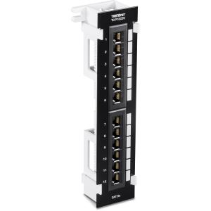 TC-P12C5V TRENDNET TC-P12C5V 12-Port Cat5e Unshielded Wall Mount Patch Panel with Included 89D Bracket