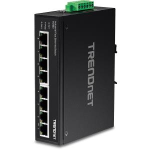 TI-E80 TRENDNET 8-Port Industrial Fast Ethernet DIN-Rail