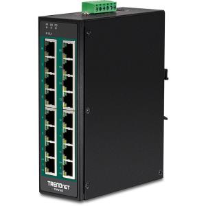 EU Product - Industrie Switch 16 Port Gbit PoE+  DIN-Rail Metall thumbnail