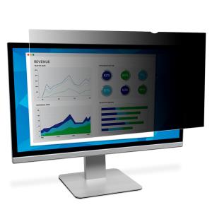PF250W9B 3M Privacy Filters keep confidential information private. Only persons directly in front of the monitor can see the image on screen; others on either side of them see a darkened screen. Designed to fit widescreen desktop LCD monitors with a diagonally measur
