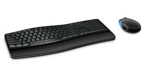 L3V-00006 MICROSOFT Sculpt Comfort Desktop Keyboard  Mouse - USB Wireless RF Keyboard - English - Black - USB Wireless RF Mouse