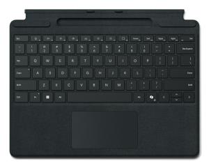 Surface Pro Signature Keyboard - Keyboard - with accelerometer, trackpad, Surface Slim Pen 2 storage and charging tray - QWERTY - UK - black - for Surface Pro 8, Pro 9 thumbnail