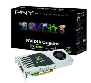 VCQFX4800-PCIE-PB PNY VCQFX4800-PCIE-PB - 1.5 GB - GDDR3 - 384 bit - 2560 x 1600 pixels - PCI Express x16