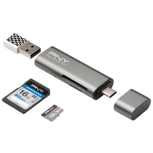 R-TC-UA-3N1E01-RB PNY PNY USB-C Card Reader / USB-A Adapter