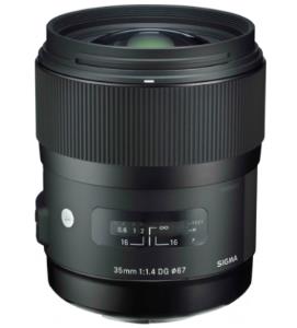 340954 SIGMA 35mm f/1.4 DG HSM Wide Angle Telephoto Lens for Canon EF Mount
