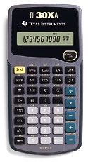 TI-30XA TEXAS INSTRUMENTS Texas Instruments TI-30XA calculator Pocket Scientific Grey                                                                                           