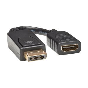 P136-000 EATON CORPORATION Eaton Tripp Lite Series DisplayPort to HDMI Video Adapter Video Converter (M/F), HDCP, Black, 6 in. (15 cm) - Adapter - DisplayPort male to HDMI female - 15.2 cm - black - molded