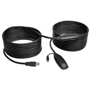 Eaton Tripp Lite Series 10M USB 3.0 SuperSpeed Active Extension Repeater Cable M/F 33ft 33' 10 Meter - USB extension cable - USB Type A (F) to USB Type A (M) - USB 3.0 - 10 m - active - grey thumbnail