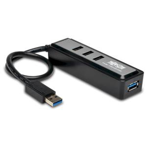 U360-004-MINI EATON CORPORATION Portable 4-Port USB 3.0 SuperSpeed Mini Hub with Built In Cable