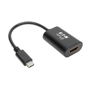 U444-06N-HD4K6B EATON CORPORATION USB C to HDMI Video Adapter Converter 4Kx2K M/F, USB-C to HDMI, USB Type-C to HDMI, USB Type C to HDMI 6in - External video adapter - USB-C 3.1 - HDMI - black