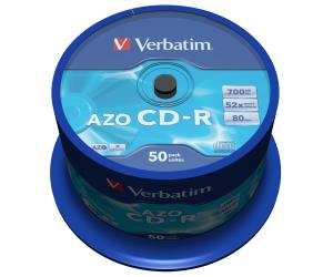 CD-R AZO 700MB 52X CRYSTAL SURFACE 50 PK SPINDLE thumbnail