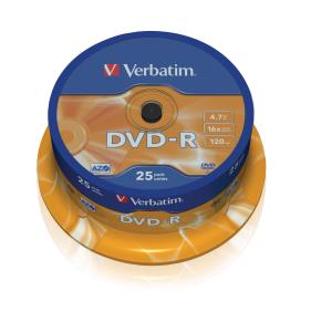 DVD-R 16X 4.7GB 25 Pack Spindle Matt Silver thumbnail