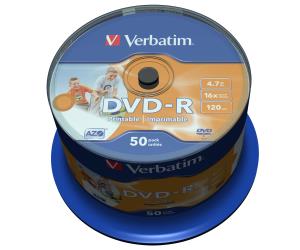 4.7GB DVD-R AZO 16X Wide Printable Surface 50 Pack thumbnail