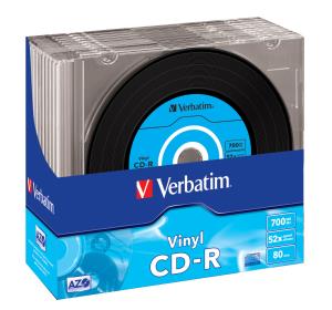 CD-R AZO 700MB 52X VINYL SURFACE (10 PACK) thumbnail
