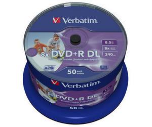 DVD+R Double Layer 8.5GB 8X Wide Printable 50 Pack thumbnail
