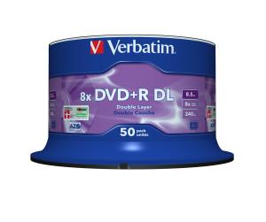 DVD+R Double Layer 8.5GB 8X Matt Silver 50 Spindle thumbnail
