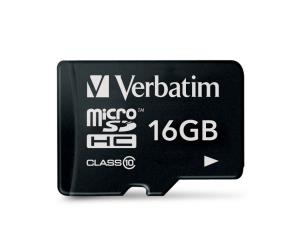 16GB Verbatim Premium U1 MicroSDHC Class 10 Memory Card thumbnail