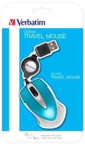 EU Product - USB Maus Go Mini Optical Travel caribbean Blue retail thumbnail