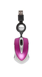 GO MINI OPTICAL TRAVEL MOUSE HOT PINK thumbnail