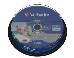 43804 VERBATIM BD-R SL DATALIFE 25GB 6X