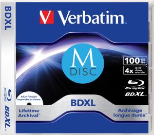 43834 VERBATIM M-DISC BD-R 4x 100GB Inkjet Printable