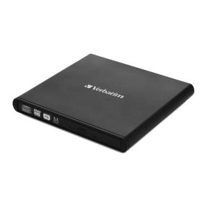 53504 VERBATIM Mobile DVD ReWriter USB 2.0 Black (Light Version)
