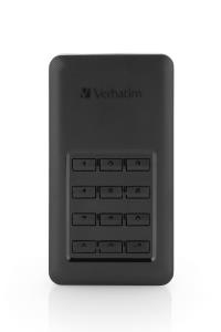 53402 VERBATIM 256GB Verbatim Store 'n' Go Secure Portable SSD with Keypad