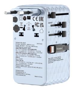 EU Product - Charge'n' Travel 70W 2C retractable Universal - Various Office Accessory thumbnail