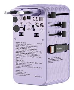 EU Product - Charge'n' Travel 70W 2C retractable Universal - Various Office Accessory thumbnail