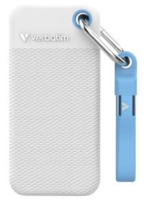 EU Product - SSD 1TB Verbatim Pocket incl. two sleeves white & light blue thumbnail