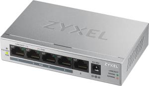 GS1005HP-GB0101F ZYXEL GS1005-HP 5 Port Gigabit PoE+ unmanaged desktop Switch 4 x PoE 60 Watt