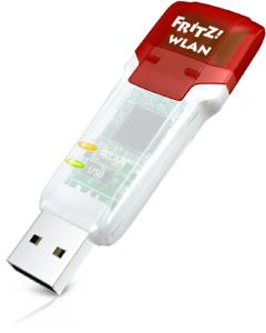 20002687 AVM FRITZ!WLAN Stick AC 860 - Wired & Wireless - USB - WLAN - Wi-Fi 5 (802.11ac) - 866 Mbit/s - Red - Translucent