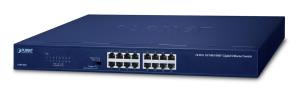 GSW-1601 PLANET PLANET GSW-1601 network switch Unmanaged Gigabit Ethernet (10/100/1000) 1U Blue                                                                       