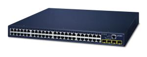 EU Product - PLANET GS-4210-48T4S network switch Managed L2/L4 Gigabit Ethernet (10/100/1000) 1U Blue thumbnail