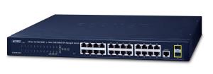 EU Product - PLANET 24-Port Layer 2 Managed Gigabit Ethernet Switch + thumbnail