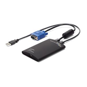 Crash Cart Adapter - 1920 x 1200 - Portable Laptop USB 2.0 to KVM Console (NOTECONS01) - KVM switch - 1 x KVM port(s) - 1 local user - desktop thumbnail