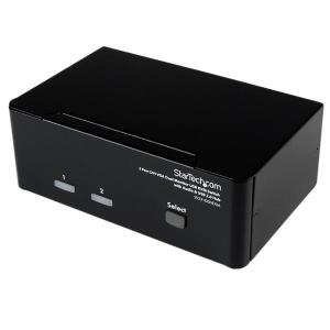 2 PORT DVI VGA DUAL MONITOR KVM thumbnail
