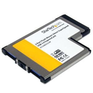 EU Product - Flush Mount Expresscard Superspeed USB 3 Card Adapter 2port thumbnail