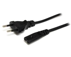 2m (6ft) Laptop Power Cord, EU Plug to C7, 2.5A 250V, 18AWG, Notebook / Laptop Replacement AC Power Cord, Printer/Power Brick Cord, Europlug to IEC 60320 C7 - Laptop Charger Cable, UL Listed - Power cable - Europlug (M) to power IEC 60320 C7 - 1 m - black thumbnail