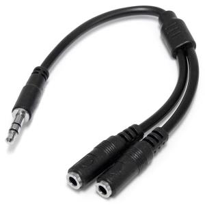 SLIM STEREO SPLIT CABLE - 3.5M thumbnail