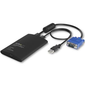 NOTECONS02 STARTECH.COM KVM Console to Laptop USB 2.0 Portable Crash Cart Adapter with File Transfer