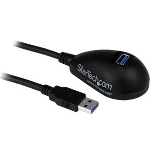 USB3SEXT5DKB STARTECH.COM 5 ft Black Desktop SuperSpeed USB 3.0 Extension Cable - A to A M/F