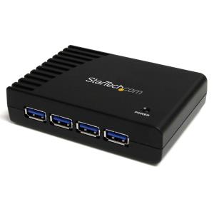 EU Product - 4 Port Black SuperSpeed USB 3.0. Hub thumbnail