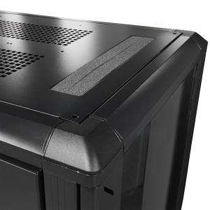 25U Network Rack Cabinet on Wheels - 36in Deep - Portable 19in 4 Post Network Rack Enclosure for Data & IT Computer Equipment w/ Casters (RK2536BKF) - Rack - 25U thumbnail